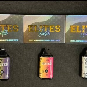 The ELITES SWITCH – 1G Distillate Dual vape pen delivers potent effects and dual-flavor convenience in a sleek, modern device.