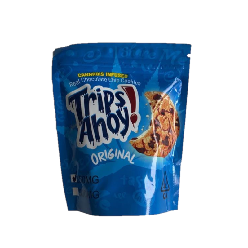 import placeholder for 1833 Buy Trips Ahoy THC Cookies, Introducing Trips Ahoy Chewy Chocolate Chip Cookies infused with 600mg THC distillate. These medicated cookies are delicious..