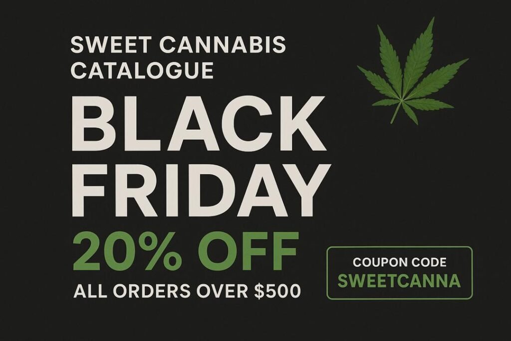 hello world, black friday promotion from the sweetcannabiscatalogue.com online store