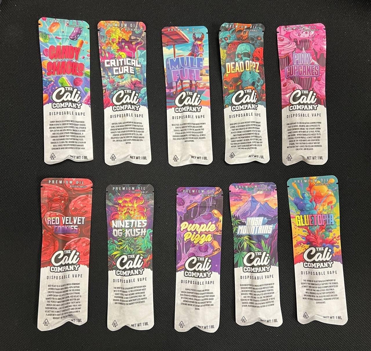 CALI COMPANY 1g Vapes offer premium cannabis oil, smooth vapor, and sleek design inspired by California’s elevated lifestyle.